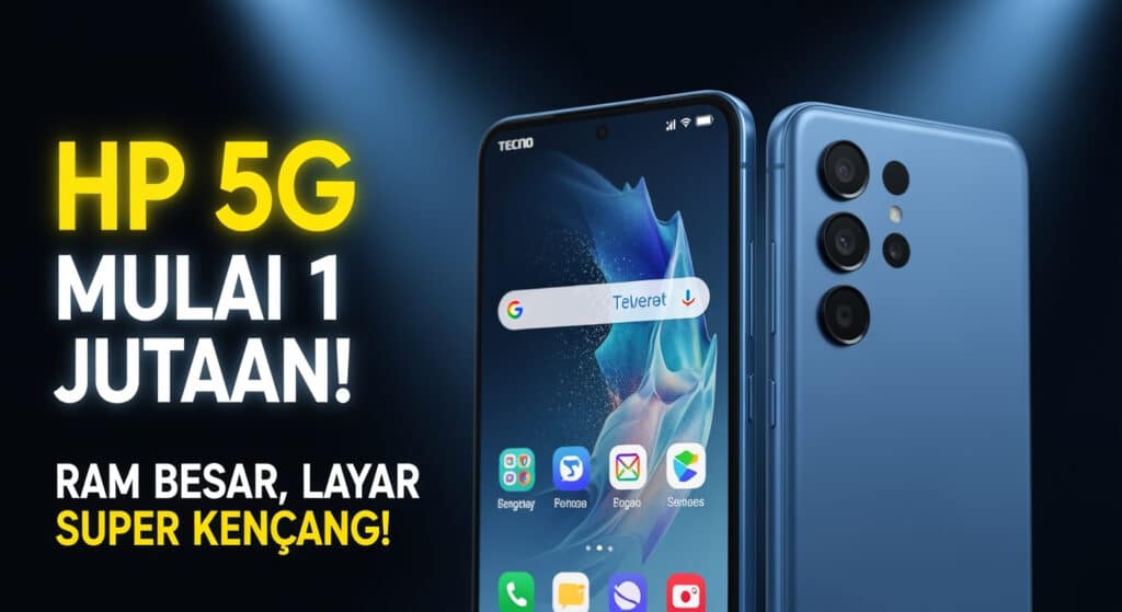 5 HP 5G Murah Mulai Rp 1 Jutaan, Spek Gahar RAM Besar dan Kamera 50MP Cocok Buat Semua Kebutuhan