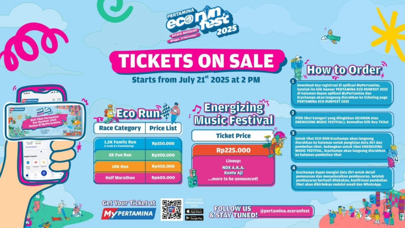 Jangan Sampai Kehabisan! Tiket Pertamina Eco RunFest 2025 Dibuka 21 Juli