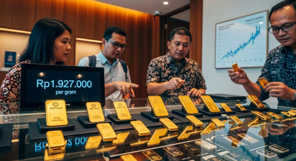 Harga Emas Antam 19 Juli Tembus Rp1,927 Juta, Diperkirakan Karena Melemahnya Dolar AS Global