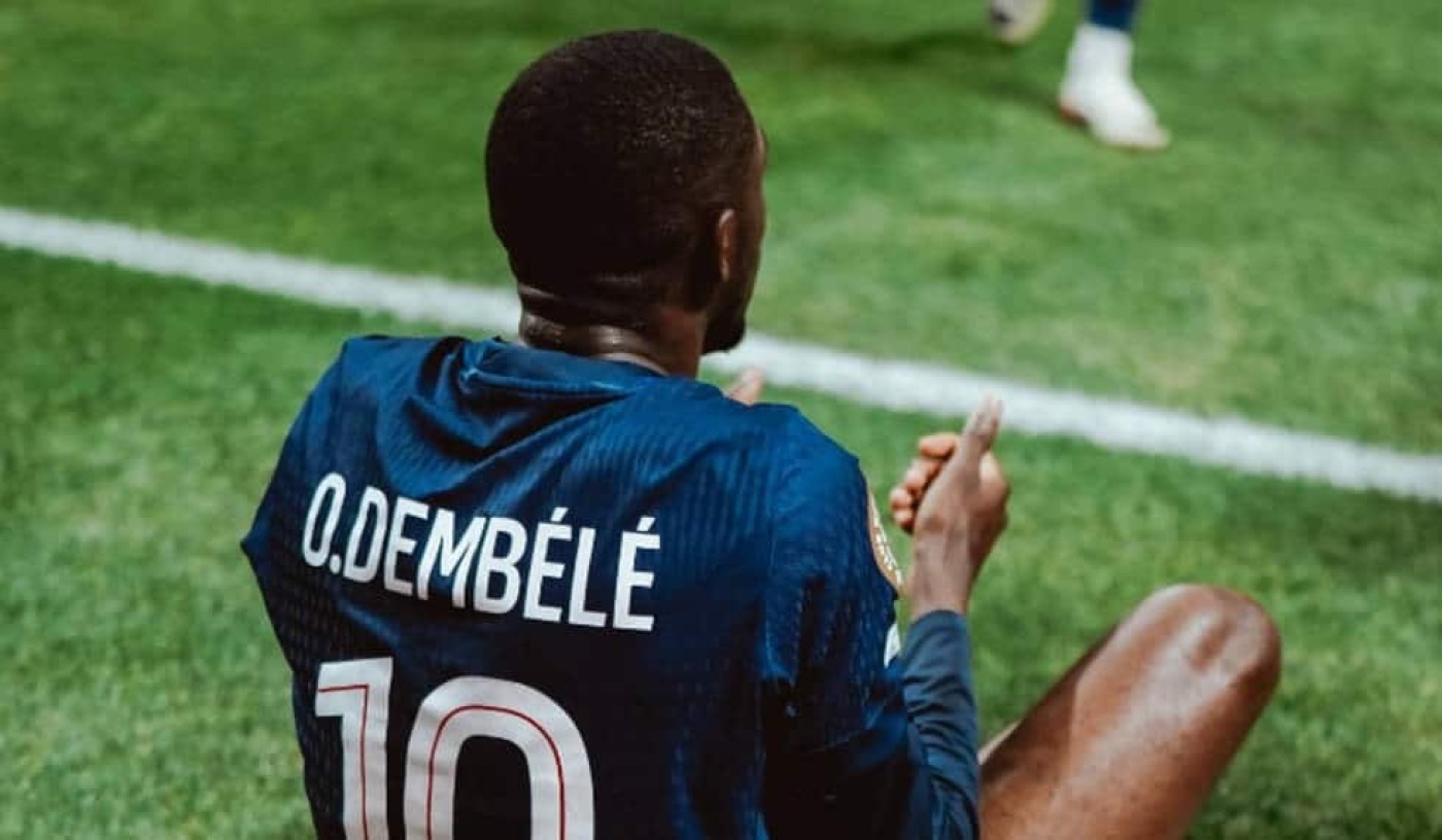 Bentuk Penghormatan, Dembele Rayakan Gol dengan Selebrasi Ikonik Diogo Jota
