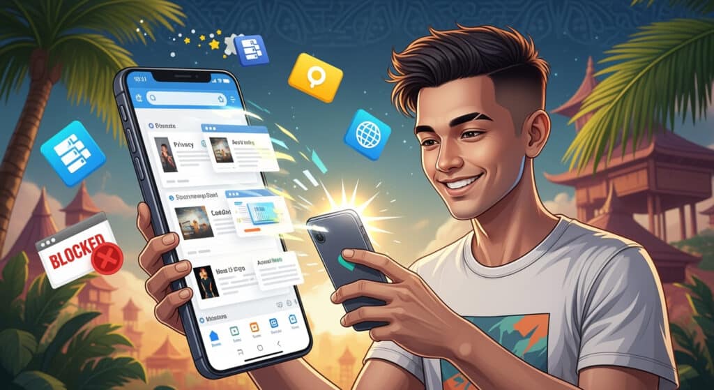 Simontok Browser Anti Blokir Cepat Tanpa Perlu VPN dan Ringan Digunakan