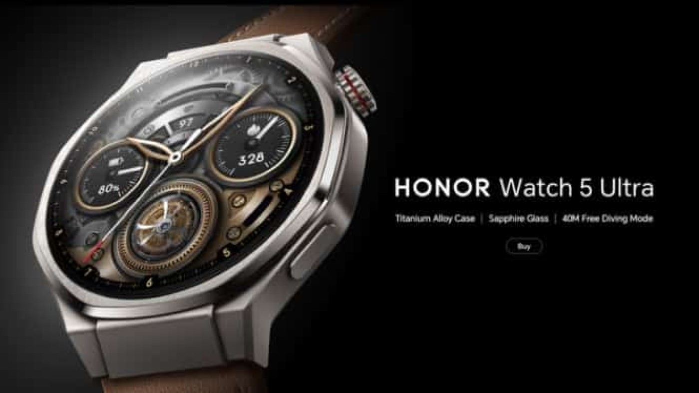 Honor Watch 5 Ultra Rilis dengan ECG, AI DeepSeek, & Tahan Air 40 Meter