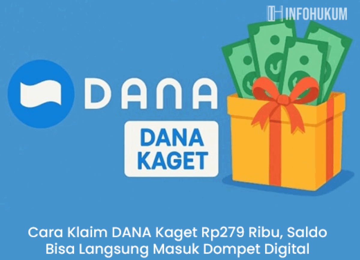 Cara Klaim DANA Kaget Rp279 Ribu, Saldo Otomatis Masuk Dompet Digital Cepat & Mudah