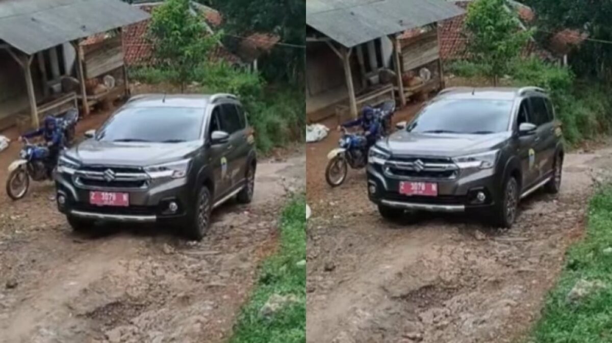 Mobil Pelat Merah Terjebak di Jalan Rusak Kampung Tasikmalaya, Dedi Mulyadi Kena Sindir
