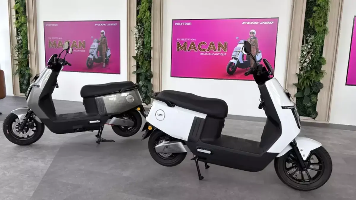 Intip Fitur Motor Listrik Polytron Rp11 Juta, Desain Khusus untuk Wanita Modern