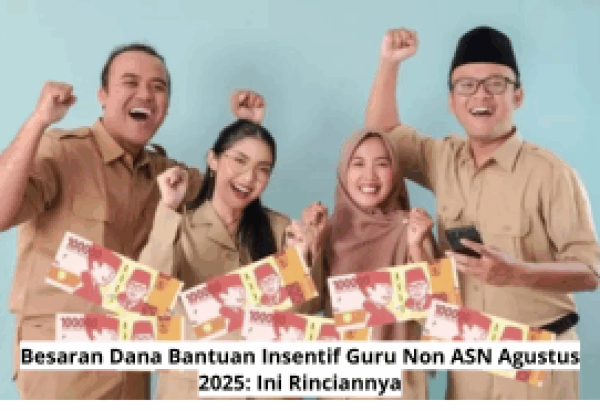 Besaran Dana Bantuan Insentif Guru Non ASN Agustus 2025: Rincian Lengkap & Update