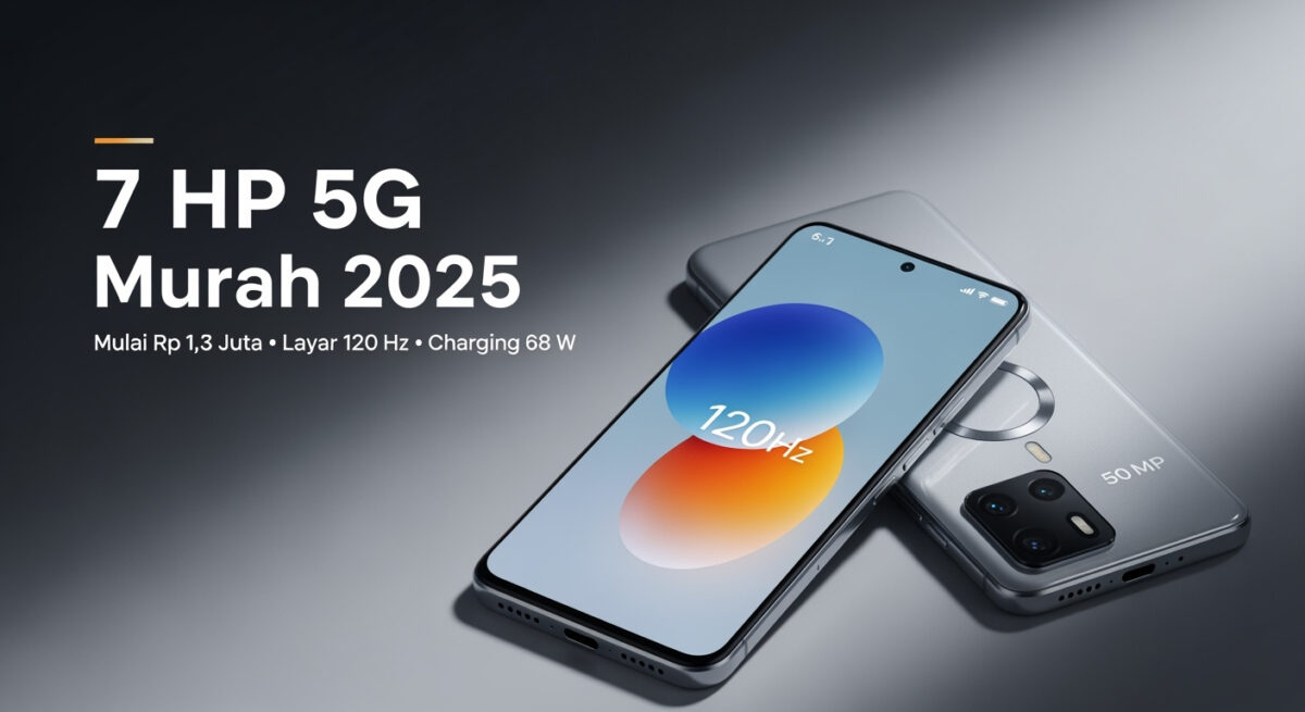 7 HP 5G murah terbaik 2025 untuk harian dan gaming ringan, layar 120 Hz mulus, mulai Rp 1,3 juta