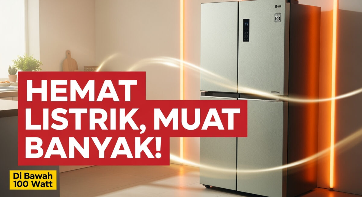 5 Rekomendasi Kulkas 2 Pintu di Bawah 100 Watt, Hemat Listrik dan Tetap Dingin Maksimal