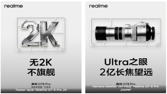 Realme GT 8 Pro Hadir dengan Kamera 200MP & Baterai 7.000mAh, Tantang Flagship!