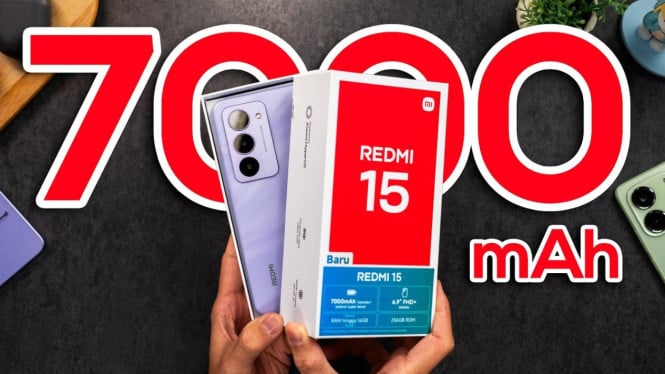 Redmi 15 Baterai 7000 mAh Tahan Seharian, Harga Terjangkau Cuma 2,1 Juta