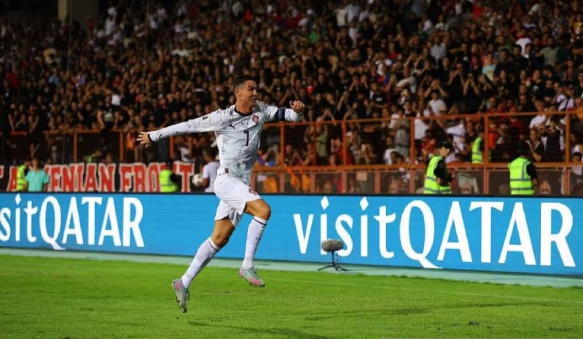 Cristiano Ronaldo di Ambang Lampaui Rekor Gol Tertinggi Kualifikasi Piala Dunia