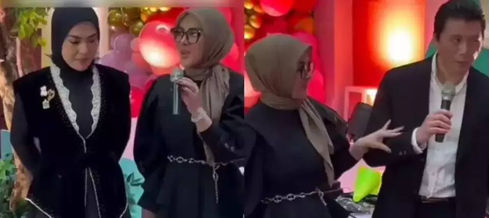 Netizen Ribut Aksi Syahrini Lap Mikrofon Saat Ultah Keponakan, Ini Faktanya