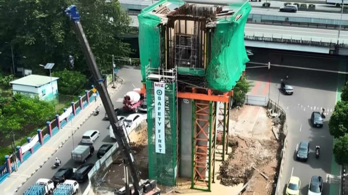 SIG Sudah Pasok 19.190 Ton Semen untuk Proyek LRT Veldrome-Manggarai