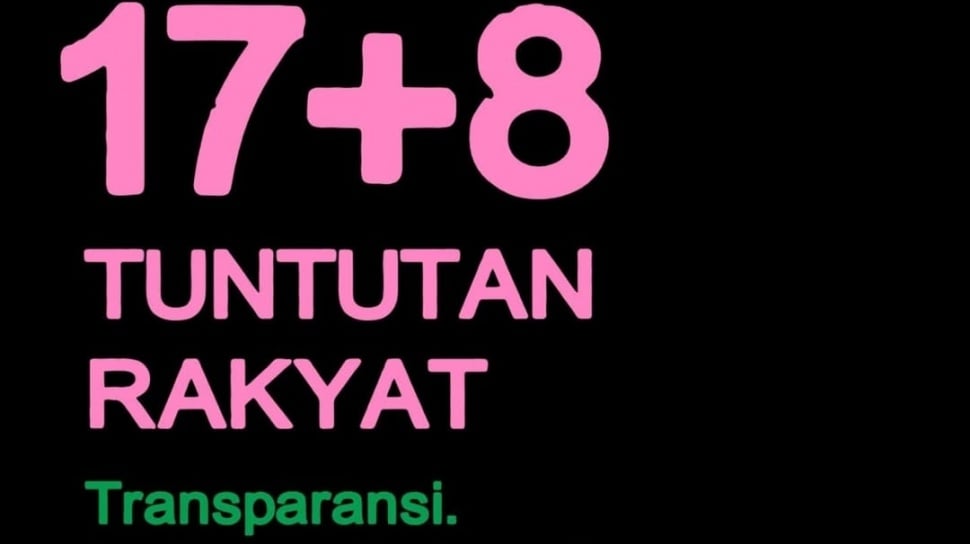 Viral 17+8 Tuntutan Rakyat untuk Presiden, DPR, TNI, dan Polri: Cek Isi Lengkap!