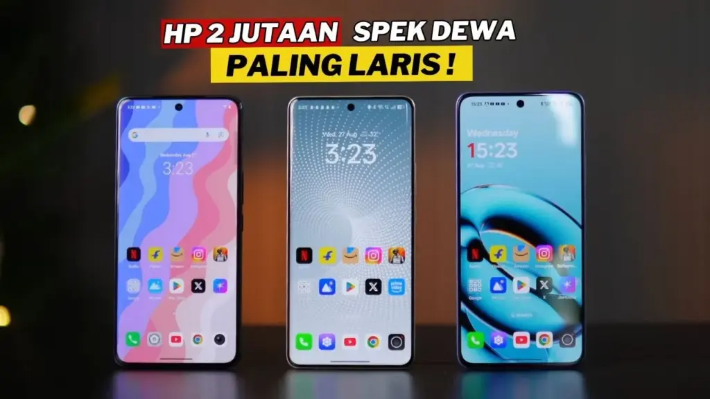 7 HP Spek Dewa Harga 2 Jutaan Paling Laris Oktober 2025, Pilihan Terbaik!