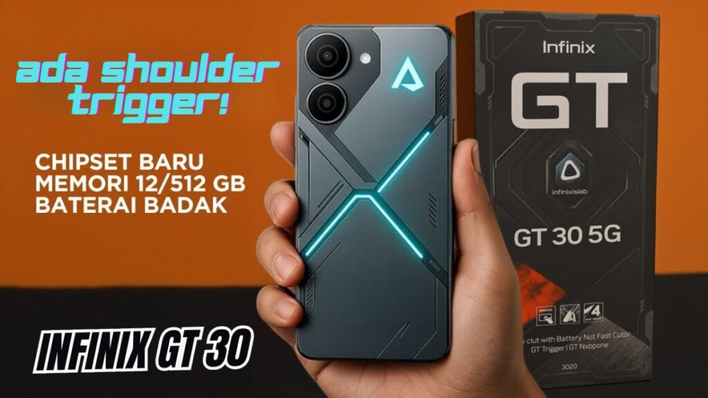 Infinix GT 30 5G Rombak Pasar HP Gaming Murah dengan Fitur Shoulder Trigger Kelas Flagship
