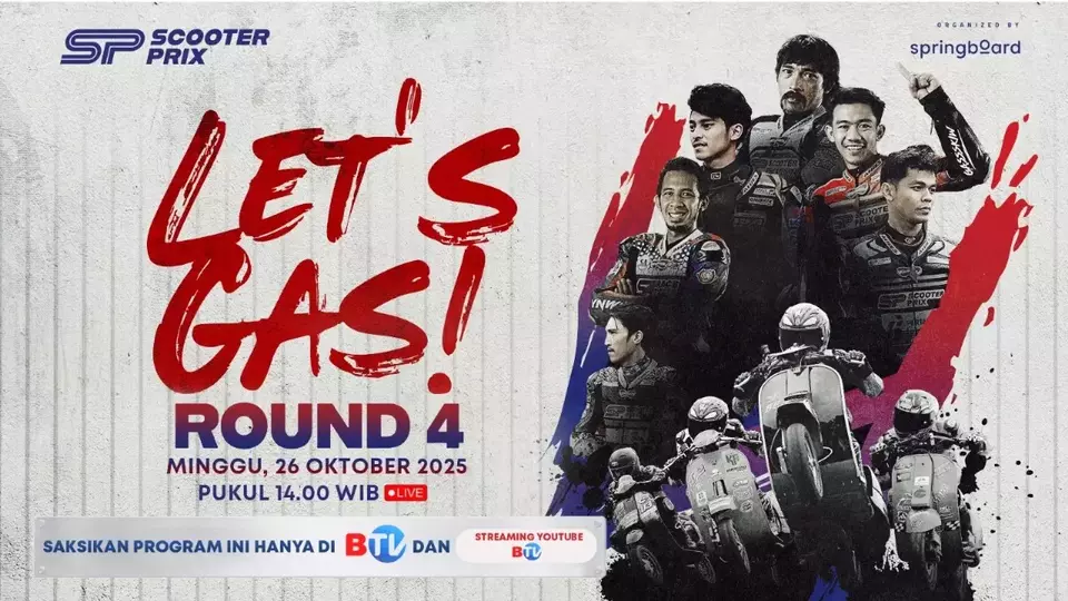 Scooter Prix Round 4: Saksikan Balapan Vespa Terbesar dan Paling Seru Hanya di BTV!