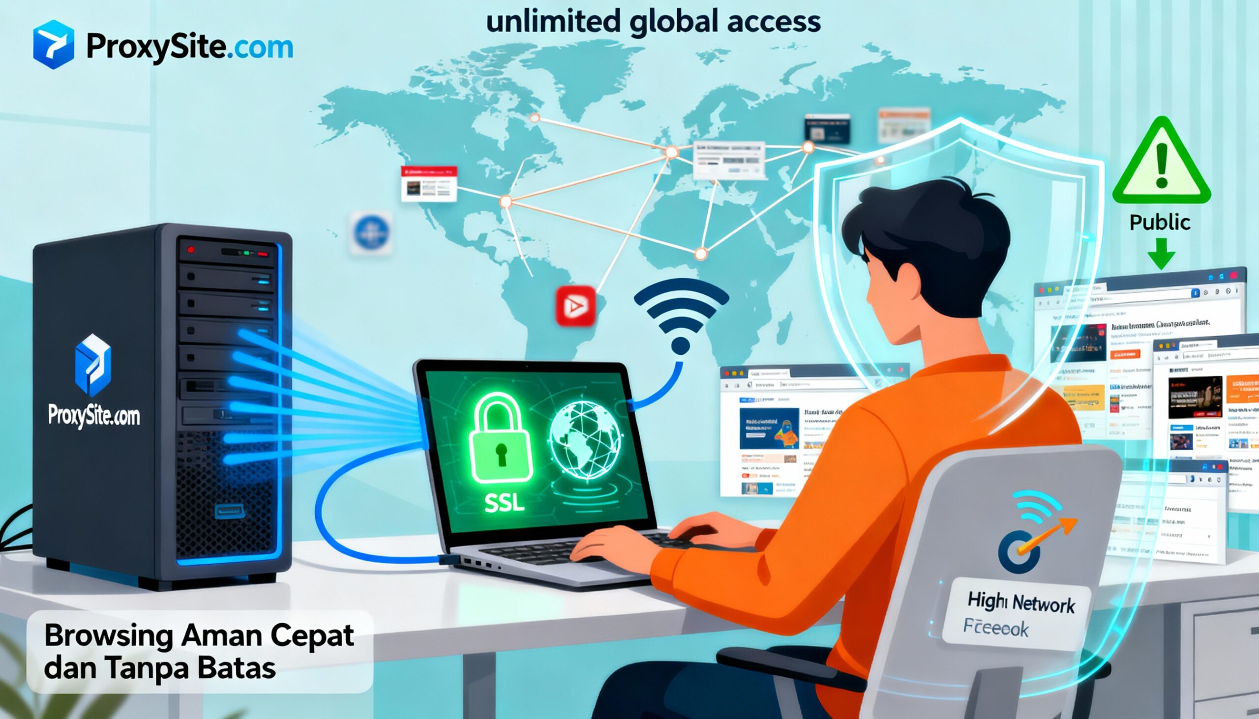 Proxy Site Jadi Pilihan Utama untuk Lindungi Data Pribadi Saat Gunakan WiFi Publik