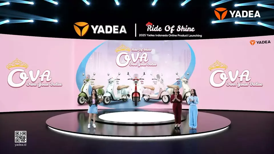 Sepeda Listrik Yadea OVA Resmi Meluncur Online, Tembus 1,9 Juta View dalam Sekejap!
