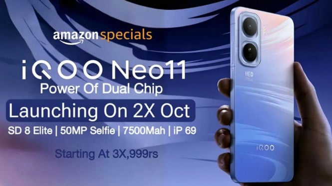 iQOO Neo 11 Siap Dirilis dengan Layar OLED 2K 144Hz & Bodi Tahan Air IP69, Apa Keunggulannya?