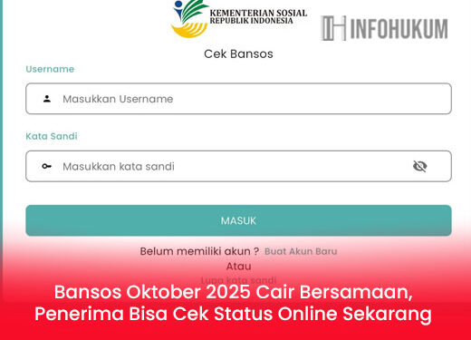 Bansos Oktober 2025 Cair Serentak, Cek Status Penerima Secara Online Sekarang Juga!