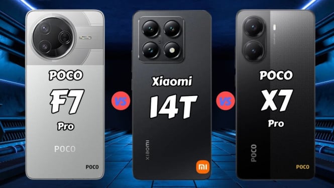 Poco F7 vs X7 Pro vs Xiaomi 14T: Siapa Jawara HP Xiaomi 2025? Simak Perbandingan Lengkap!