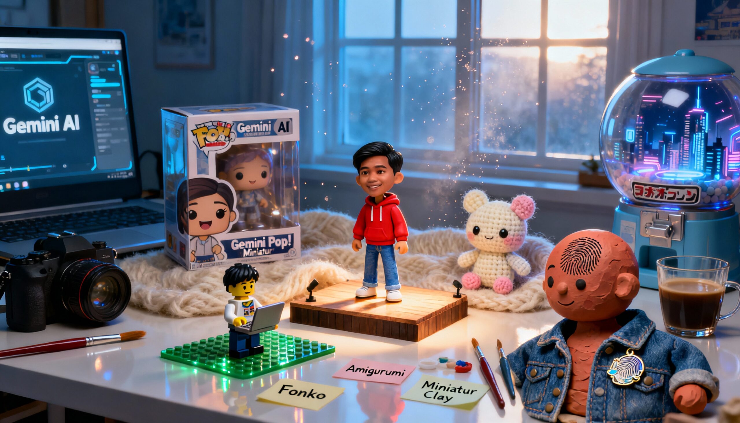 Prompt Gemini AI Miniatur Untuk Bikin Foto Mini Super Menggemaskan Prompt Gemini AI Miniatur Untuk Bikin Foto Mini Super Menggemaskan