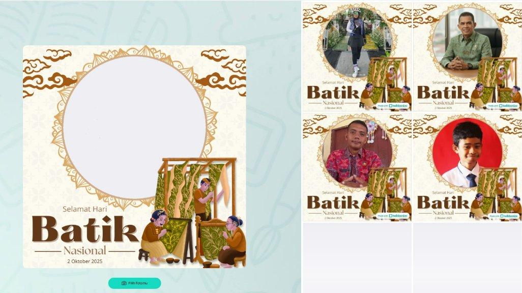 9 Link Twibbon Hari Batik Nasional dengan Desain Terbaik untuk Story WA dan Instagram