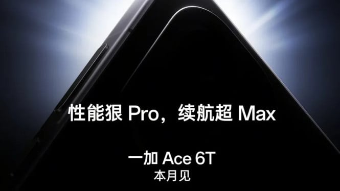 OnePlus Ace 6T Resmi Rilis: Main Game 165 FPS, Intip Spesifikasi Lengkapnya di Sini
