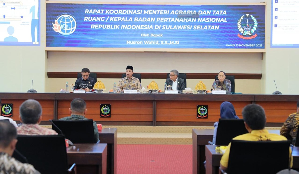 Menteri ATR/BPN Gelar Rakor Strategis dengan Kepala Daerah Se-Sulsel, Apa Agenda Utamanya?