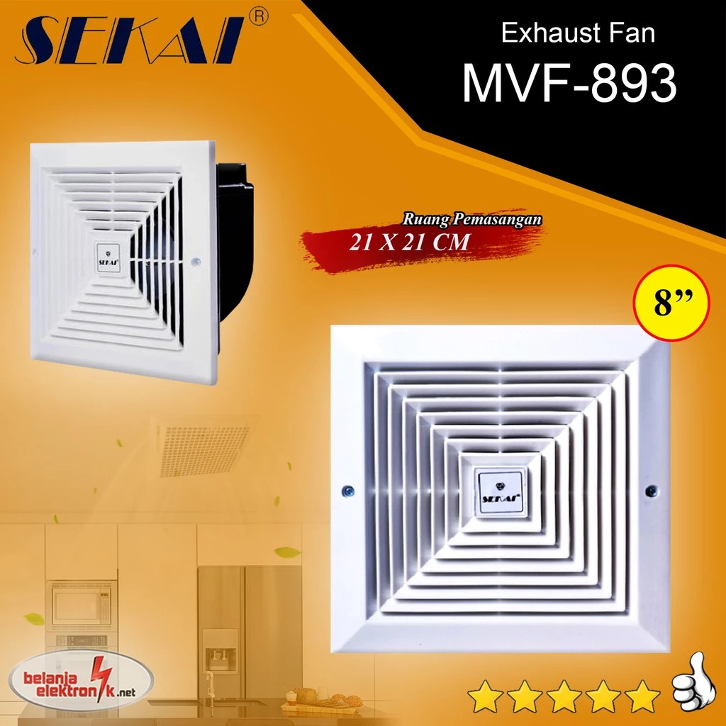 5 Alasan Exhaust Fan Ceiling Plafon SEKAI MVF 893 Wajib Ada di Rumah Modern