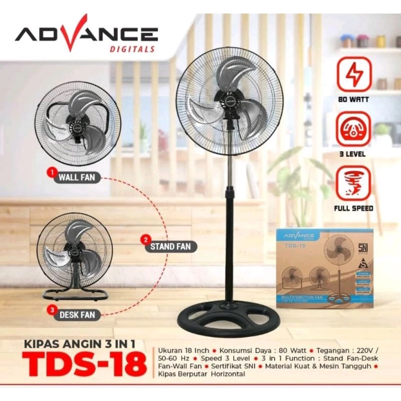 5 Alasan Kipas Tornado ADVANCE 18" 3in1 Wajib Ada di Rumah Modern