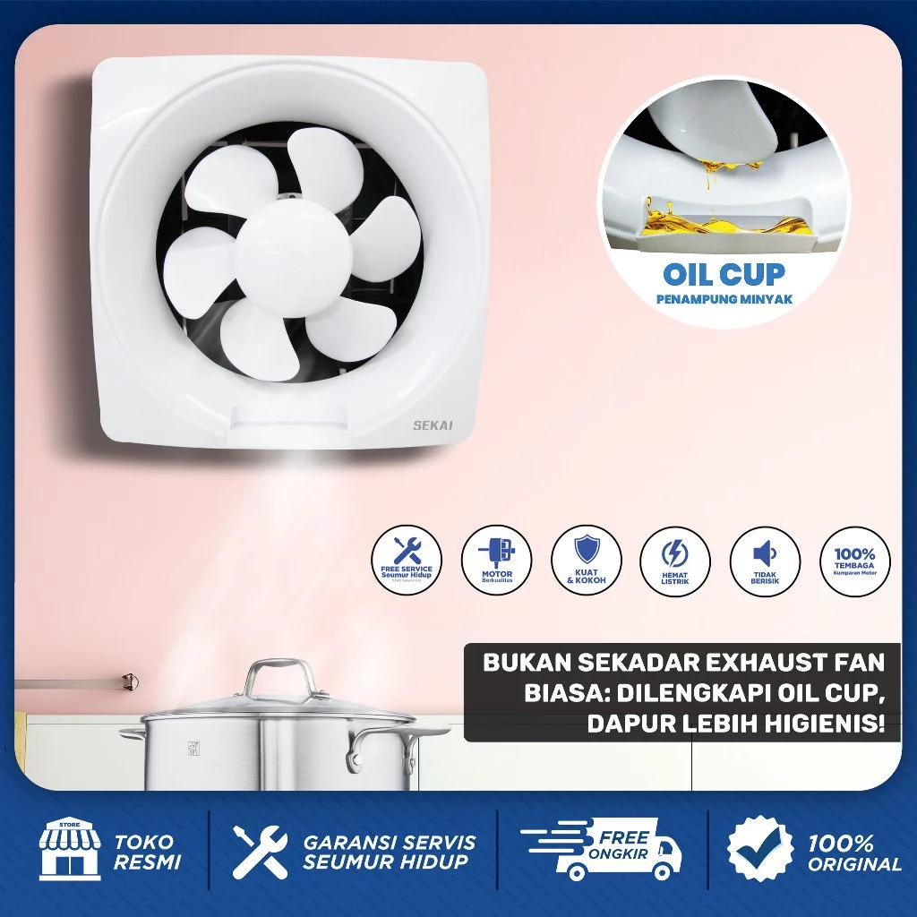 7 Alasan Mengapa SEKAI Exhaust Fan Dinding Jadi Pilihan Terbaik untuk Rumah Modern