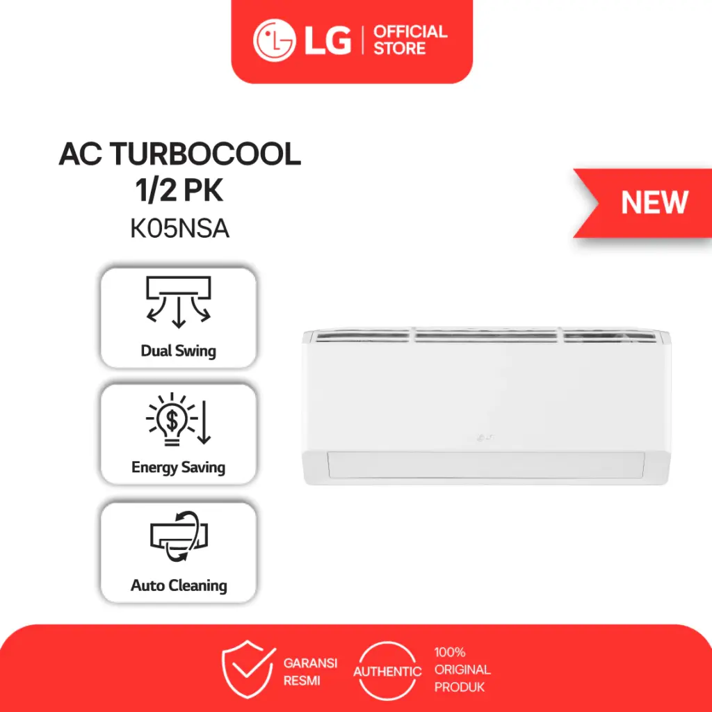LG Air Conditioner 1/2 PK Energy Save Mode, Tagihan Listrik Turun 30 Persen