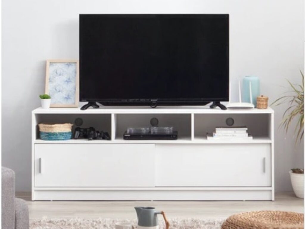 10 Rekomendasi Meja TV Putih Terbaik dari Arsitek, Pilihan Terbaru untuk Rumah Anda