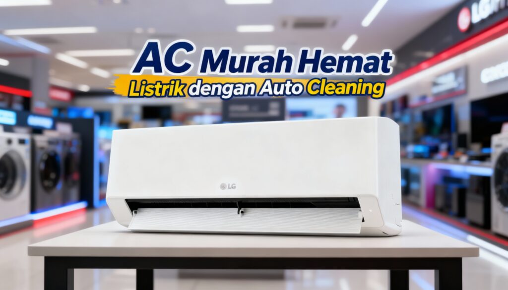 LG Air Conditioner K05NSA, AC Murah Hemat Listrik dengan Auto Cleaning