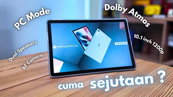 Motorola Motopad 60 Lite, Tablet Keluarga Harga Terjangkau Cuma Rp1,8 Juta!