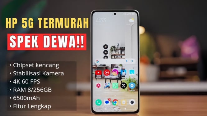 Gengsi Naik, Kantong Aman! 5 HP 5G Harga Mulai 1 Jutaan Paling Diburu 2025