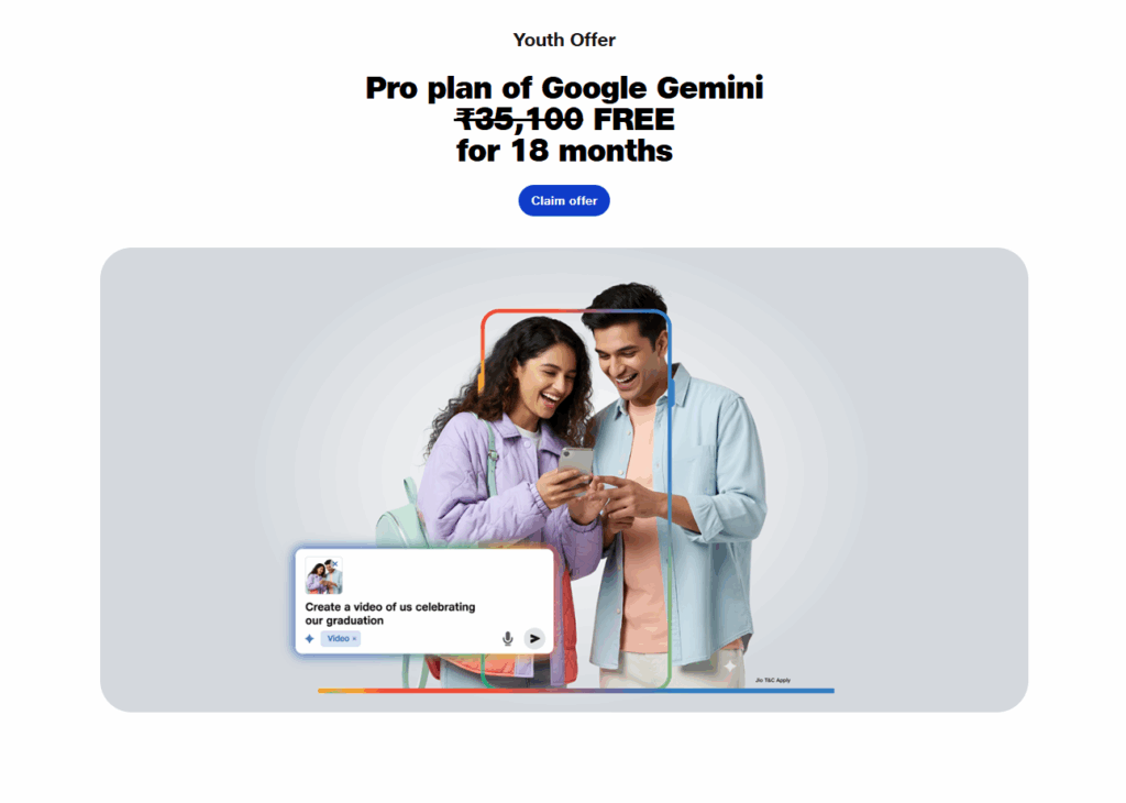 Reliance Jio Berikan Akses Gratis Google Gemini 2.5 Pro & 2TB Storage Selama 18 Bulan