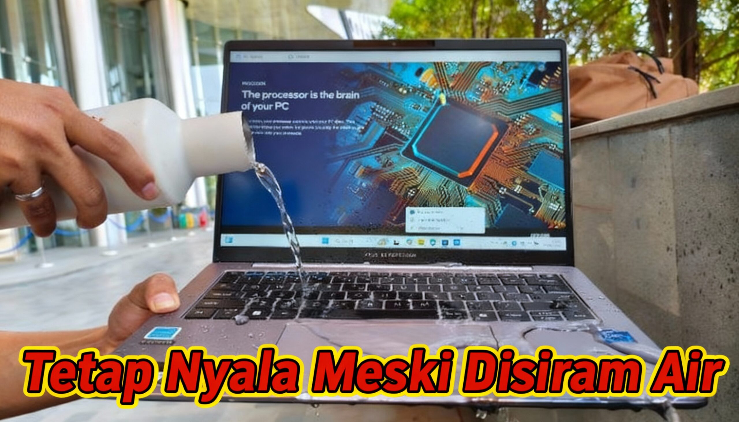 Laptop Tahan Air ASUS ExpertBook P3 Murah 13 Jutaan, Baterai Tahan 13 Jam dan Tetap Nyala Meski Disiram Air