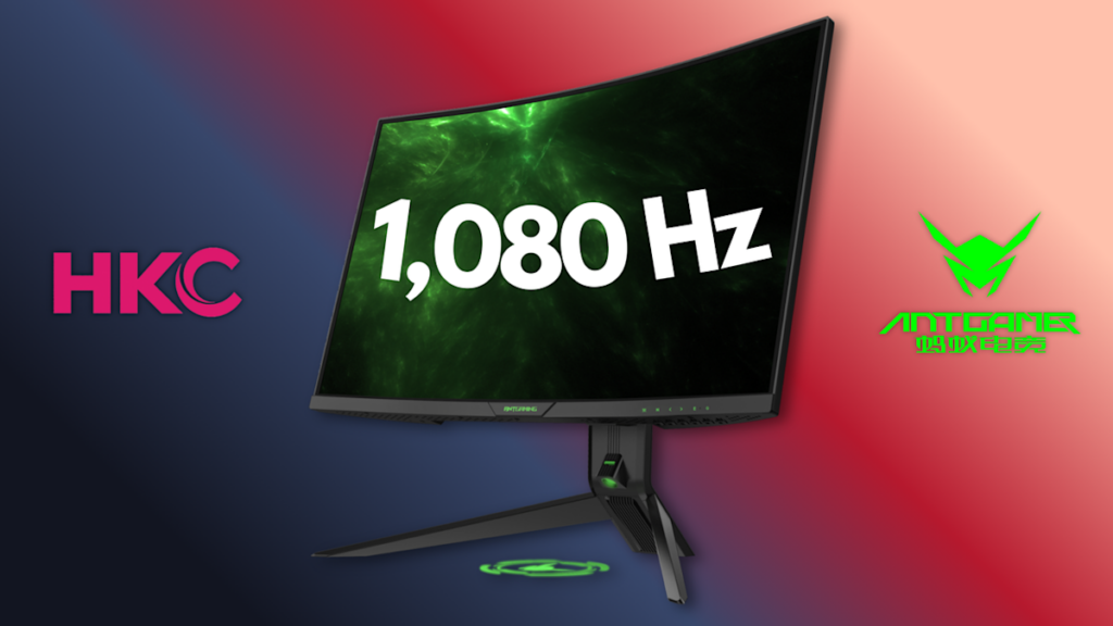 Monitor Gaming Ultra Cepat dengan Refresh Rate 1,080Hz dan Dual-Mode untuk Resolusi 720p & 1440p