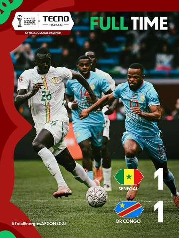 Kongo Hentikan Laju Senegal, Saling Sikut di Laga Piala Afrika Sengit