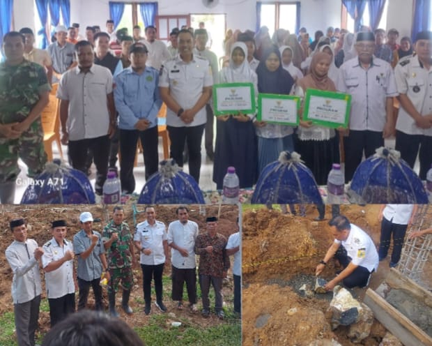 Peletakan Batu Pertama Menandai Dimulainya Pembangunan Kantor Koperasi Desa Merah Putih