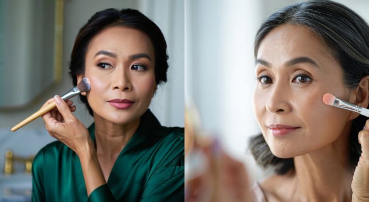 Foundation dan Blush untuk Kulit Dewasa: Pilihan Terbaik Bagi Usia 50 Tahun ke Atas