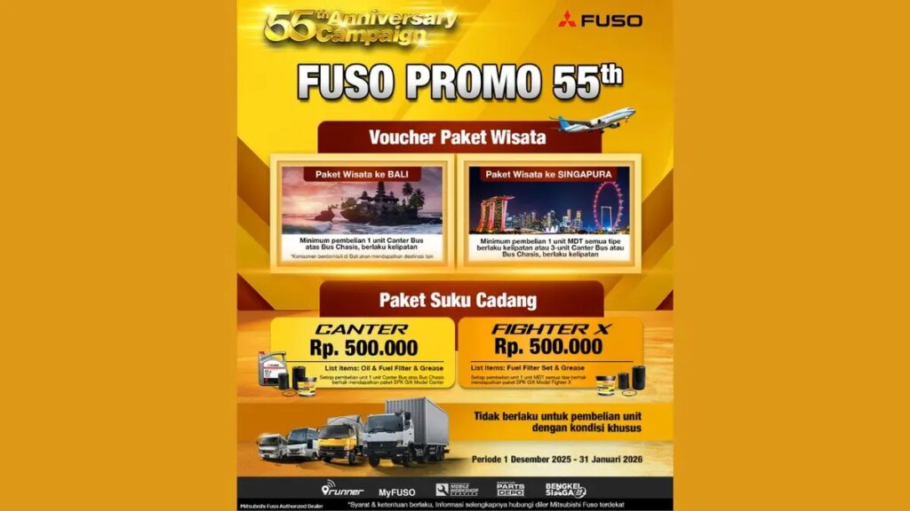 Mitsubishi Fuso Berbagi Hadiah Spesial dalam Perayaan Ulang Tahun ke-55 di Tanah Air