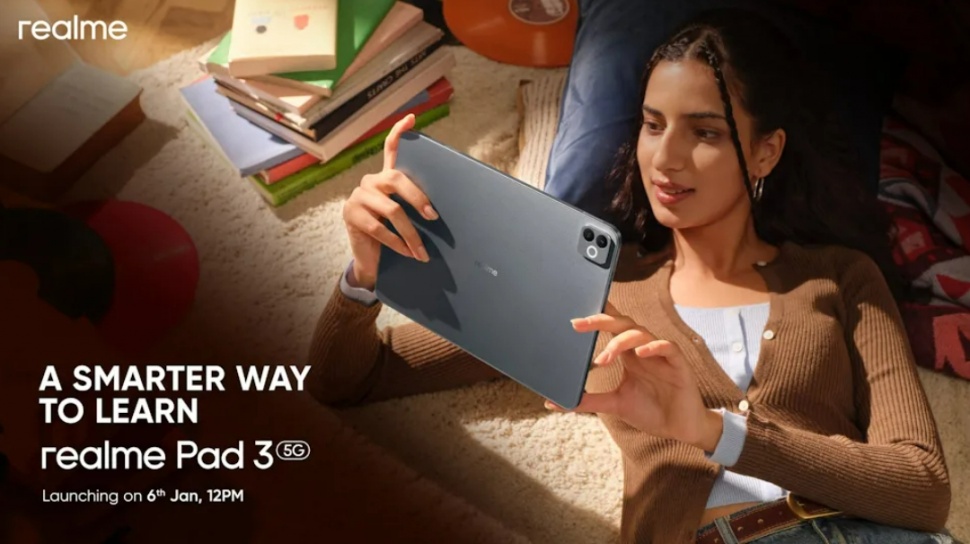 Realme Pad 3 5G Hadir dengan Chip Dimensity 7300 dan Kapasitas Baterai Besar 12.200 mAh
