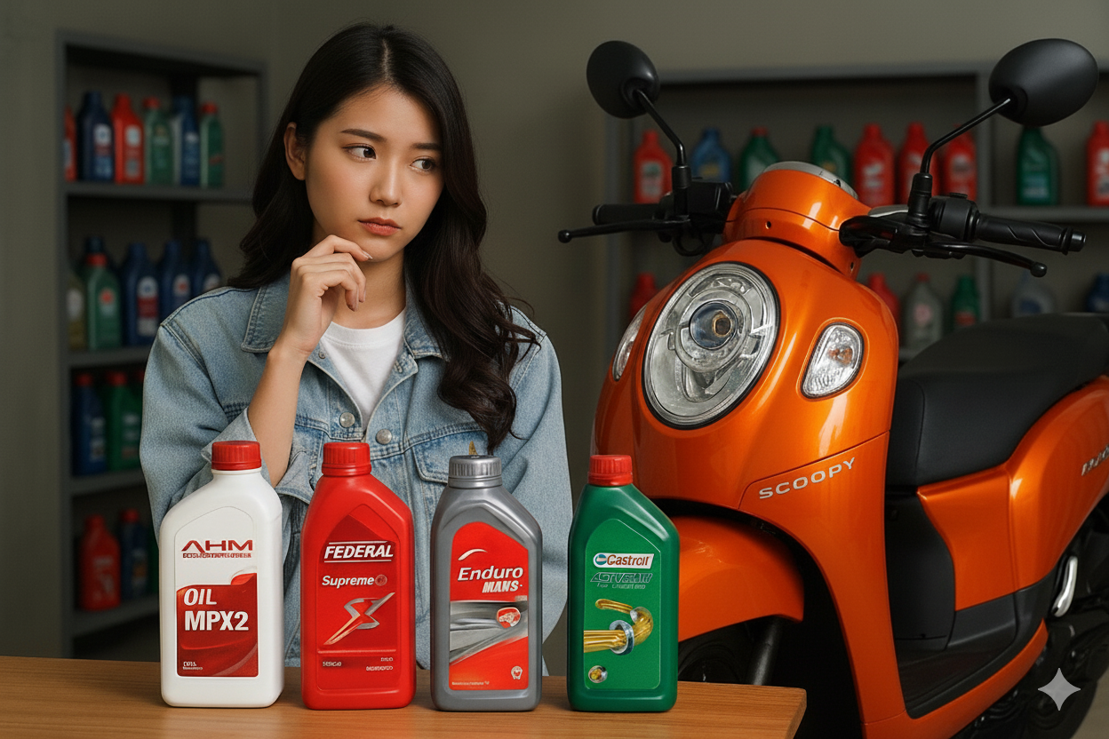 Simak Pilihan Oli Berkualitas untuk Motor Scoopy Agar Mesin Tetap Halus dan Awet Simak Pilihan Oli Berkualitas untuk Motor Scoopy Agar Mesin Tetap Halus dan Awet