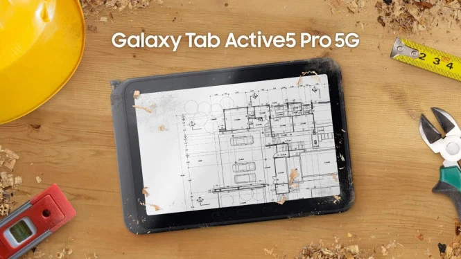 Samsung Galaxy Tab Active 5 Pro: Tablet Rugged Rp14 Juta Tahan Jatuh 1,5 Meter dan IP68