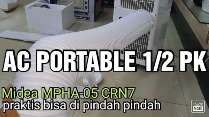 AC Portable Midea Setengah PK, Solusi Hemat dan Praktis Tanpa Instalasi Ribet!