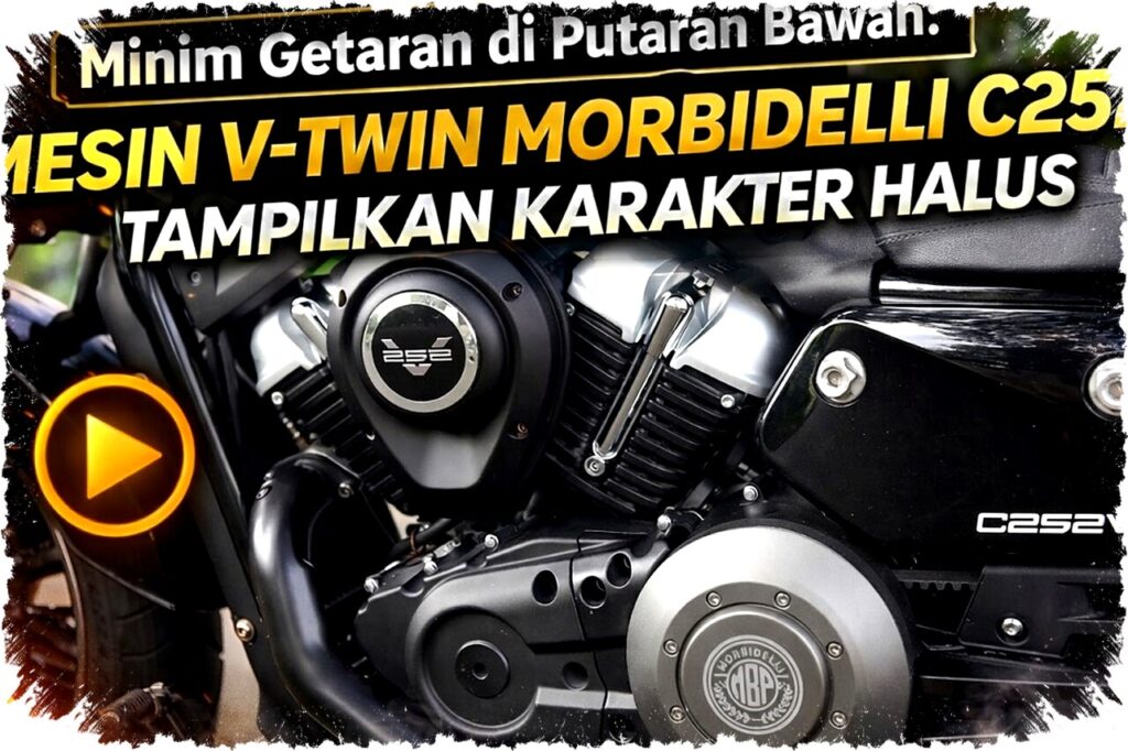 Minim Getaran Mesin V-Twin Morbidelli C252V di Putaran Bawah, Karakter Halus dan Nyaman Berkendara